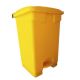 Basurero con Tapa y Pedal Amarillo 50 L