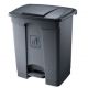 Basurero con Tapa y Pedal gris 50 L