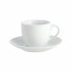 TAZA P/ CAFE C/PLATILLO BLANCA PORCELA STAR 100 ML