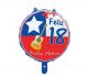 Globo Feco Fiestas Patrias Feliz 18 Metálico