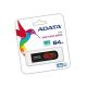 PEN DRIVE 64GB ADATA RECTRACTIL AC008 2.0 NG/ROJO