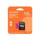 Memoria Micro Adata Sdhc 16 Gb + Adaptador SD clase 10