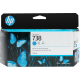 Cartucho de Tinta HP DesignJet 738 Cian Original (498N5A)