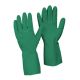 GUANTES INDUST.NITRILO T-M N-8 VERDE FLOC.TRESOR