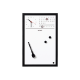 Planificador Magnético Bisilque con Reloj y Marco de Madera 30X45 Negro