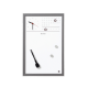 Planificador Magnético con Reloj y Marco de Madera 30X45 gris