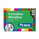 CARPETA ARTE TORRE CARTULINA METALICA 10 HJS